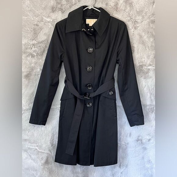 Michael Kors Light weight Dress Trench Coat Size Medium issues shown in photos - Picture 1 of 9